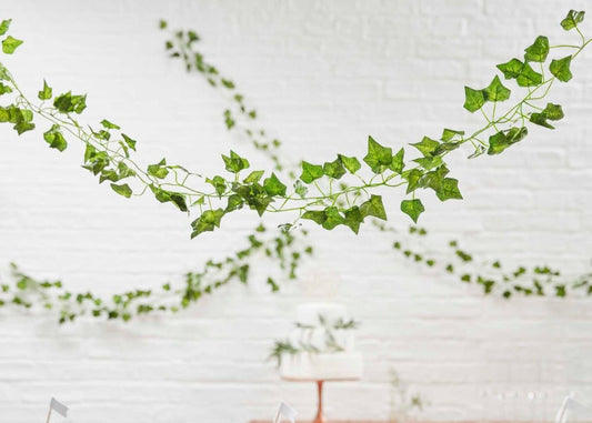 Artificial Decorative Green Vines – 5 Pack (2m Each) – Botanical Wedding Decor